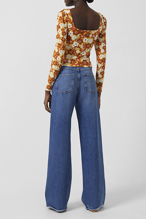 REBECA ASTRIDA ECO MED JRY TOP AMBER YELLOW MULTI 7