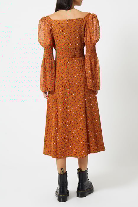 FRANCINE CALLIE DP SMCK MIDDRS LEATHER BROWN MULTI 3