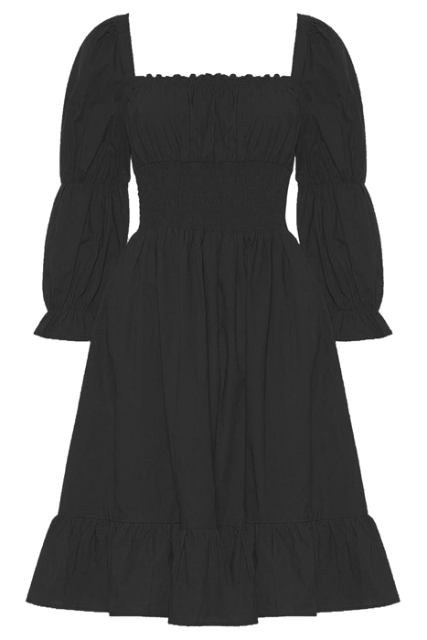 SINDEY COTTON SATIN DRESS MOONLESS NIGHT 6
