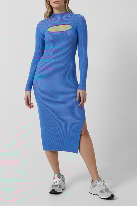MATHILDA KNIT CUT OUT DRESS ULTRAMAR-PARADI BLUE 3