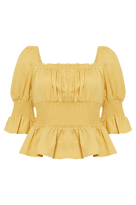 SINDEY COTTON SAT SQA NEC BLOU BRIGHT GOLD 5