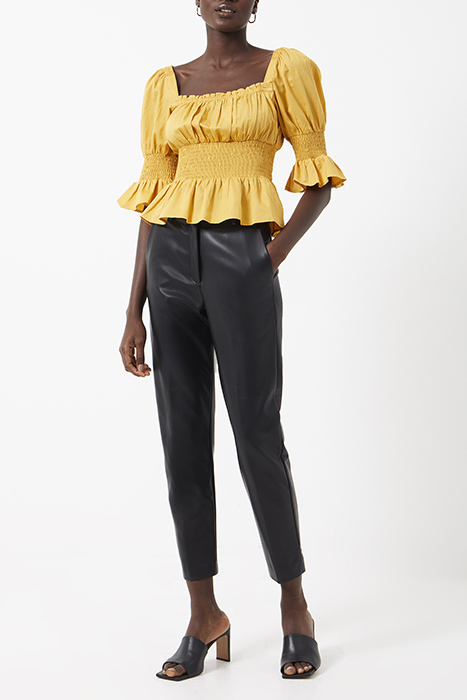 SINDEY COTTON SAT SQA NEC BLOU BRIGHT GOLD 2