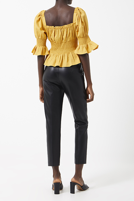 SINDEY COTTON SAT SQA NEC BLOU BRIGHT GOLD 3