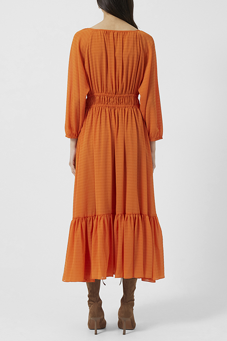 ANNA CORA PLEAT BUT DO MA DRES BURNT ORANGE 2