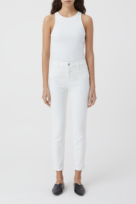 WOMEN SKINNY PUSHER JEANS WHITE 4