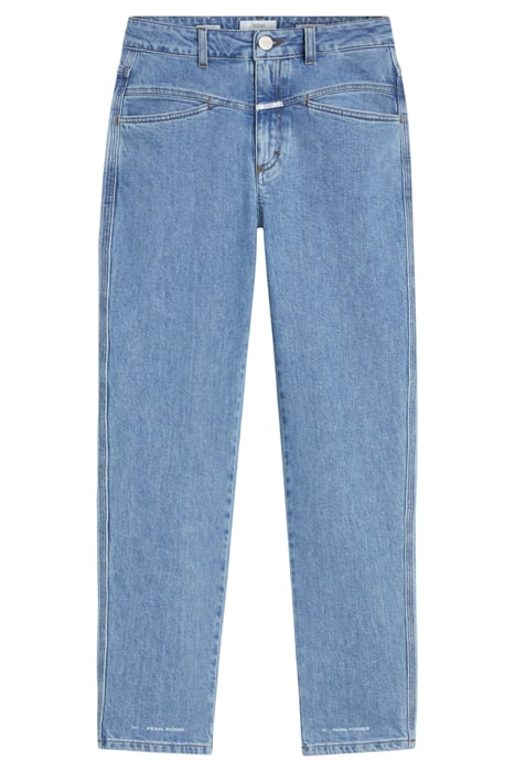 WOMEN PEDAL PUSHER JEANS MID BLUE 6