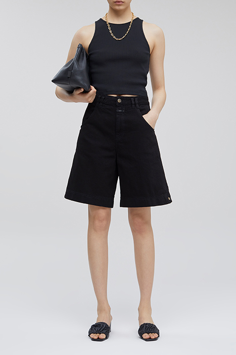 WOMEN WIDE LEG SHORTS BLACK 3