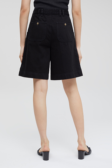 WOMEN WIDE LEG SHORTS BLACK 2