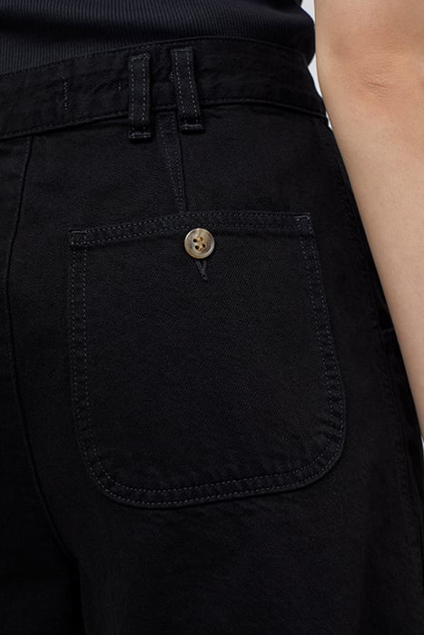 WOMEN WIDE LEG SHORTS BLACK 8