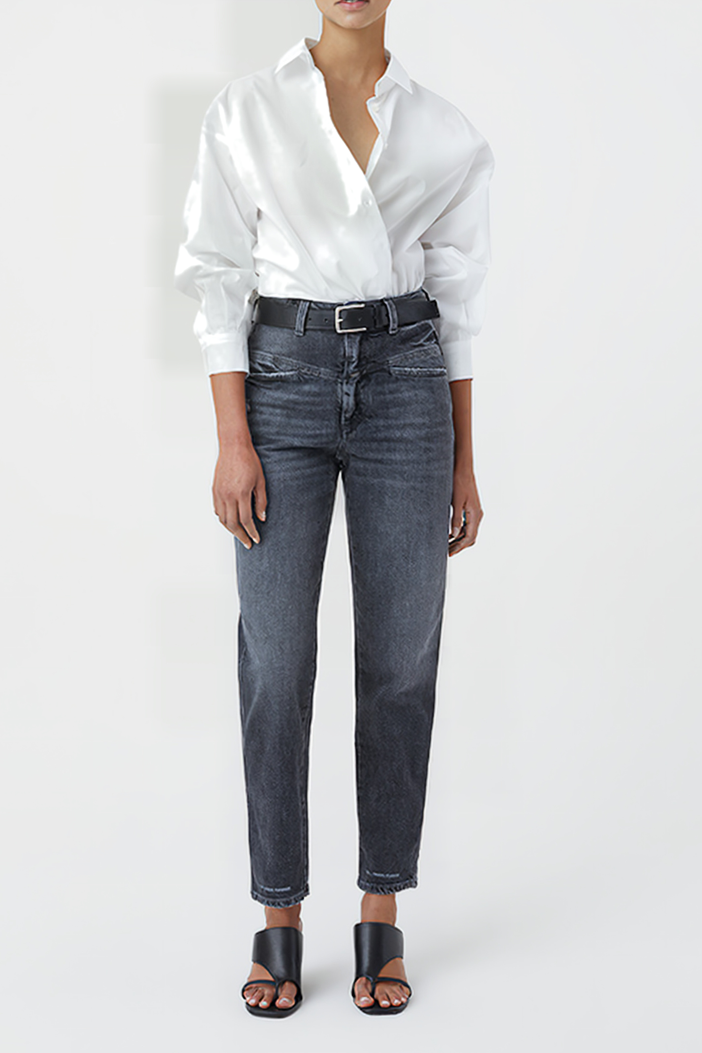 WOMEN GATHERED SHIRT SHIRTS & BLOUSES WHITE 3