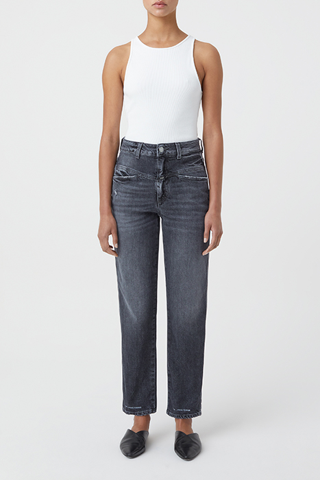 WOMEN PEDAL PUSHER JEANS DARK GREY 4