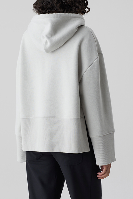 WOMEN CROPPED HOODY T-SHIRTS GREY ALABASTER 2