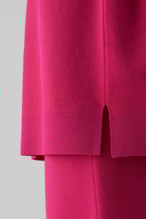 WOMEN SLEEVELESS HALFZIP KNITS RASPERRY PINK 5