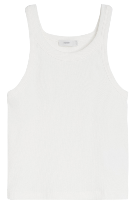 WOMEN CROPPED TANK TOP T-SHIRTS IVORY 6