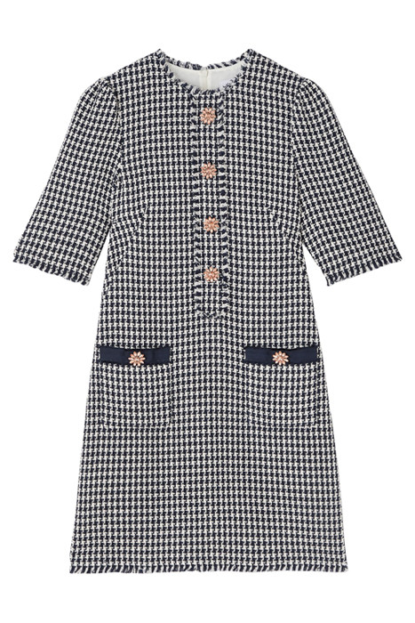 BEAU MINI DRESS BLUE TWEED 4