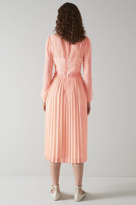 AVERY MIDI DRESS PINK/CREAM 2