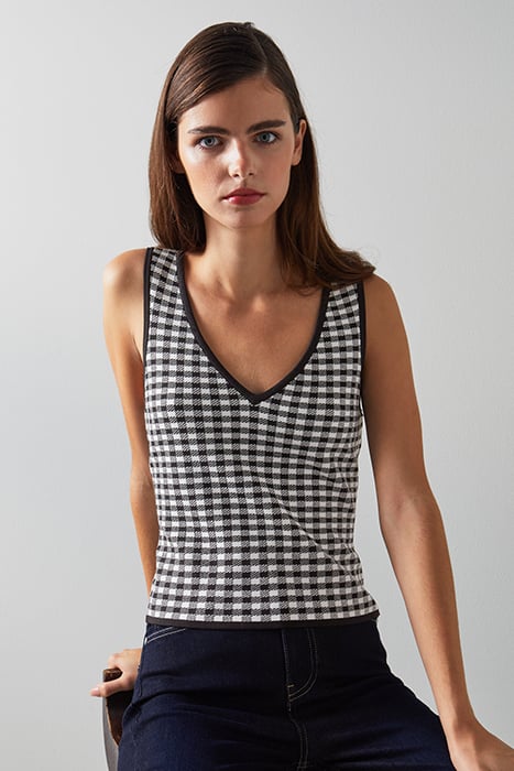 JASMINE TANKS & CAMI BLACK/CREAM 4