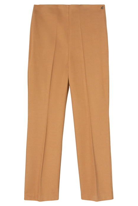 TWILL STOVEPIPE TROUSERS BROWN 5
