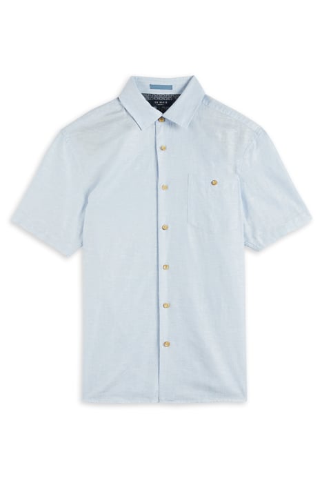 CIVICHE SS PLAIN LINEN SHIRT LT-BLUE 4
