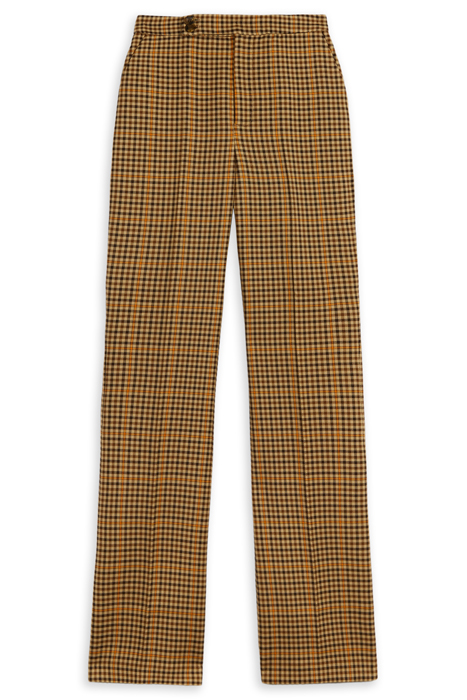 EELISET HIGH WAISTED SLIM FLARE TROUSER LT-BROWN 4