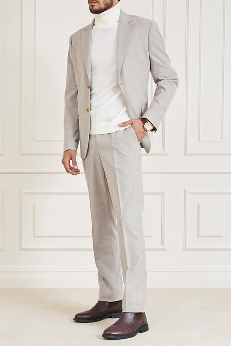 SEAN 2B NOTCH BLAZER SAND MELANGE 3