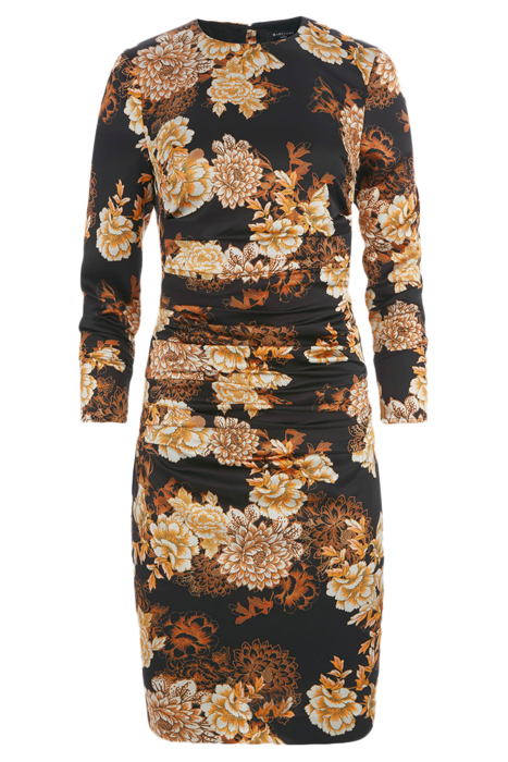 KRYSTAL DRESS SOLID AFTER DARK FLORAL PR 5