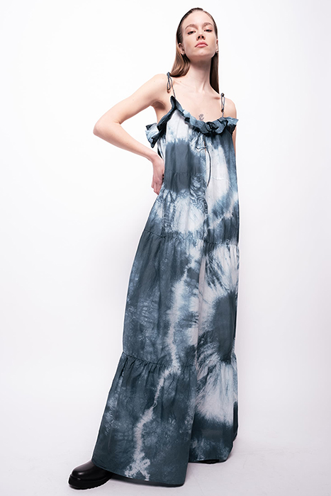 MONCALIERI ABITO MUSSOLA GREEN/WHITE 1