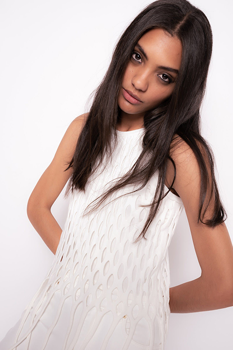 GETAFE TOP RETE CON FRANGE BEIGE G. MAROSO 5