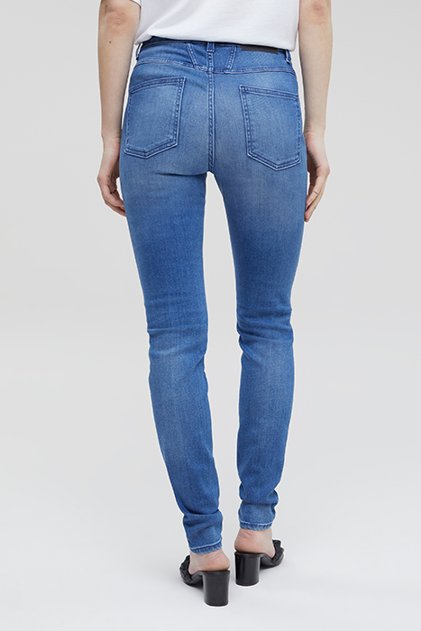 SKINNY PUSHER LONG JEANS MID BLUE 2