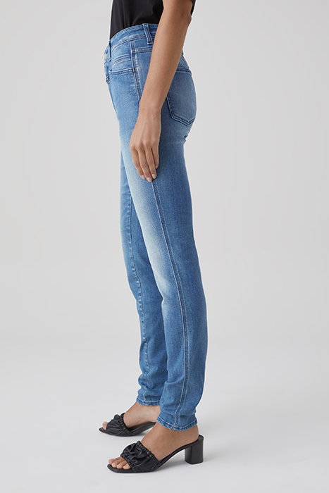 SKINNY PUSHER LONG JEANS MID BLUE 3
