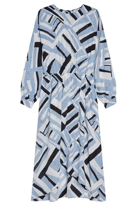 GATHERED DRESS GALAXY BLUE 7