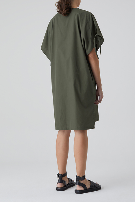 GATHERED DRESS PINE GREEN 2