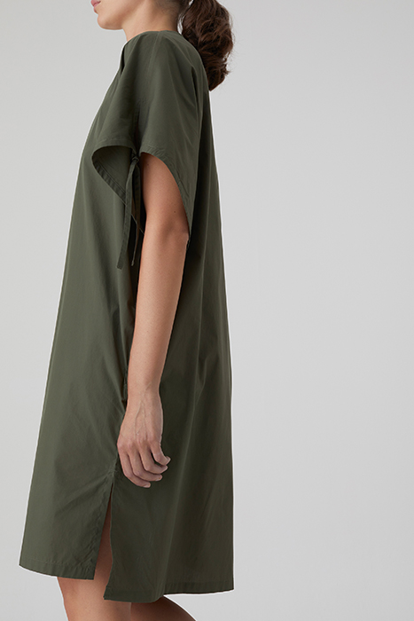 GATHERED DRESS PINE GREEN 3