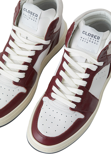 SNEAKER HIGH BURGUNDY 6