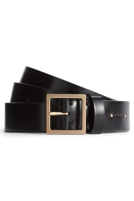 MILA BELT BLACK/WARM BRASS 2