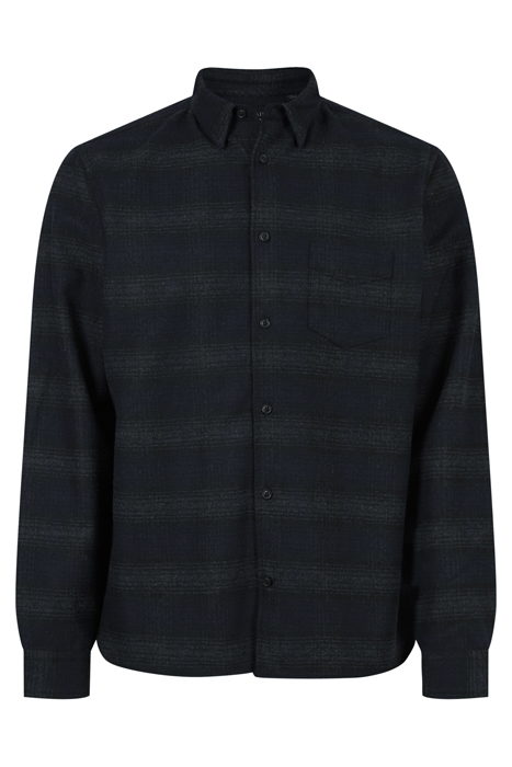 NEWHALEN LS SHIRT BLACK/BLUE 6