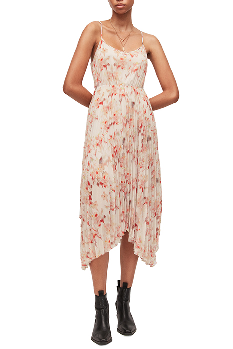 ZELMA MOMO DRESS CHALK WHITE/PINK 2