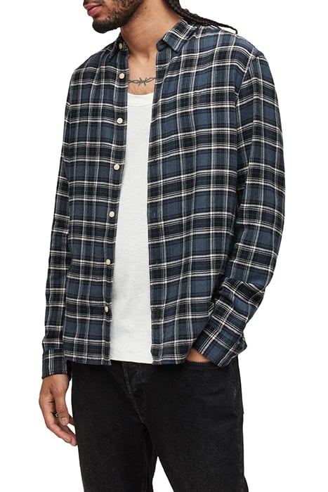 METTAH LS SHIRT GREY TIDE BLUE 1