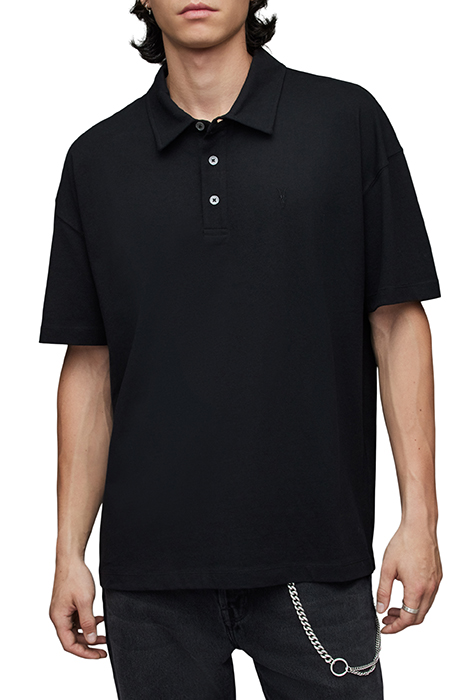 LEX SS POLO JET BLACK by AllSaints