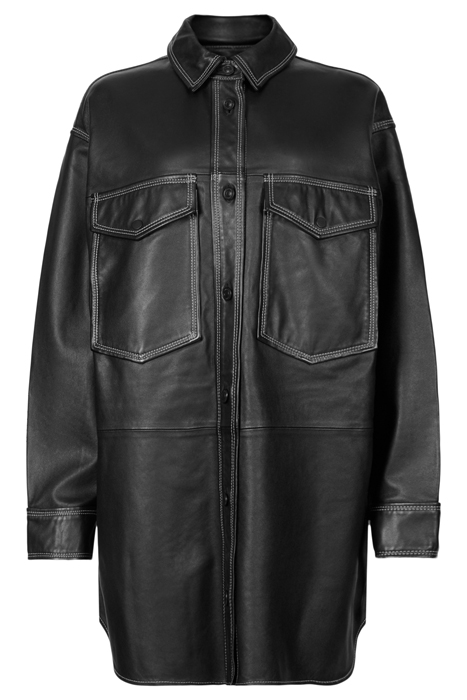 LILY LEATHER DRESS BLACK 5