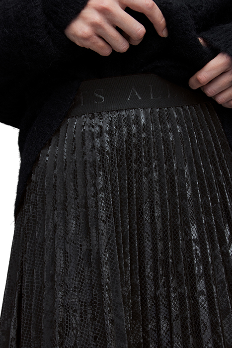 PHIA SNAKE SKIRT BLACK 5