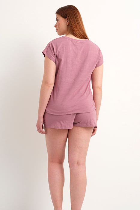 NW TOP TSHIRT SS TIARA SPACE DYE SMOKE ROSE 3