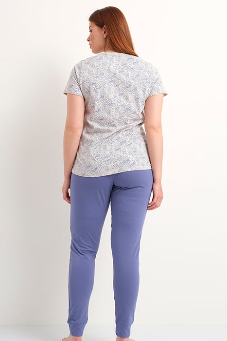 NW SET PYJAMA SS NOLA SMALL DOTS TALC BICOLOR 3