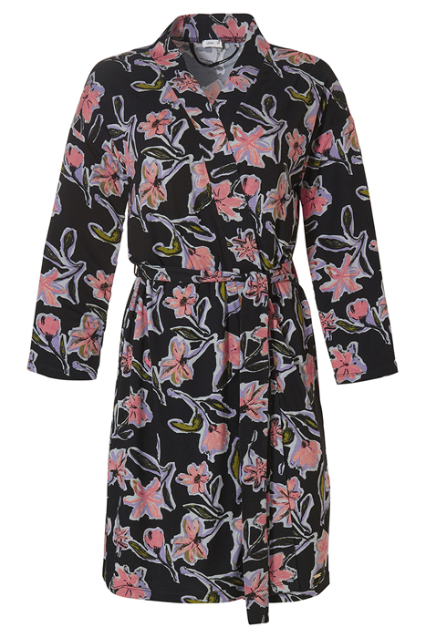 LW OVER KIMONO JULIA PAINTED FLOWER ACID FLOWERS 1