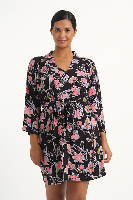 LW OVER KIMONO JULIA PAINTED FLOWER ACID FLOWERS 2