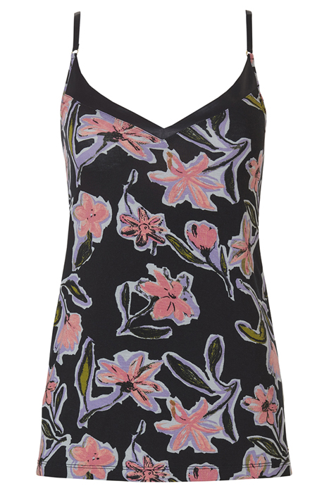 NW TOP CAMISOLE MADISON PAINTED FLOWER ACID FLOWERS 1