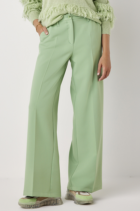 TROUSERS WIDE LEGS FOAM UNI SAGE 1