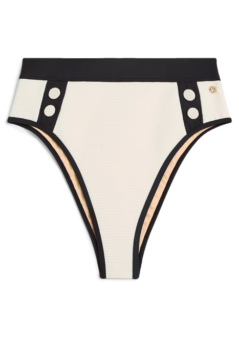 SALINA BIKINI BOTTOM CREAM BLACK by JOSH V