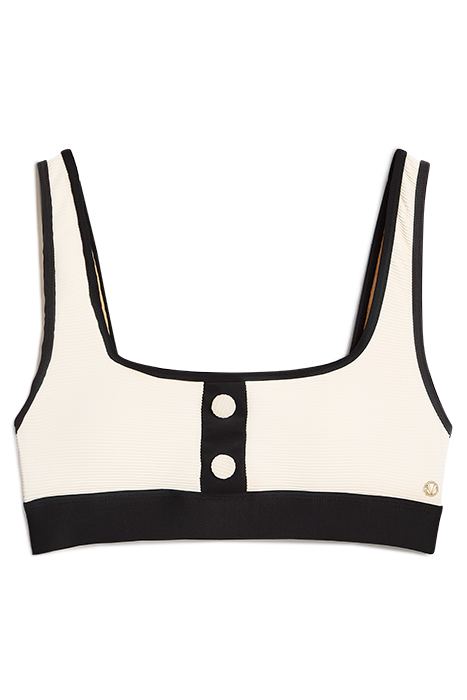 KEHLANI BIKINI TOP CREAM BLACK 1
