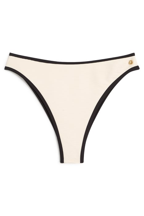 NICOLINE BIKINI BOTTOM CREAM BLACK by JOSH V